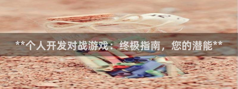 沐鸣娱乐2官方平台：**个人开发对战游戏：终极指南，您的潜能**